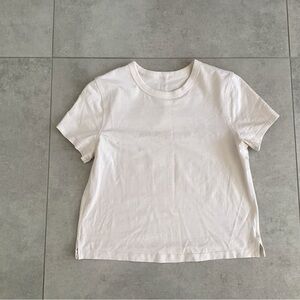 Lululemon Athletica White Crop Top